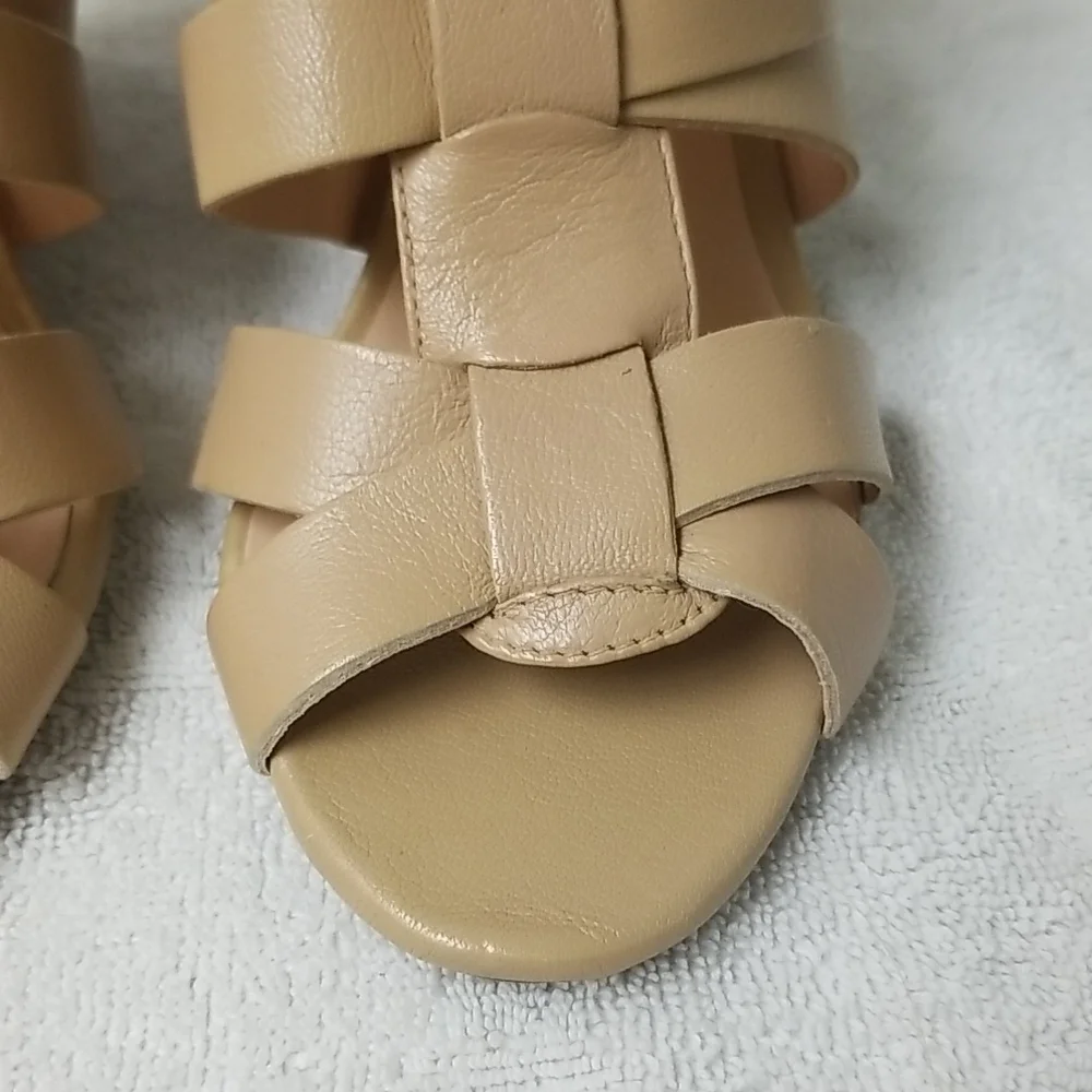 Genuine Leather Wedge Sandals